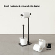 UMBRA - Cappa Toilet Paper Holder & Reserve _ Black