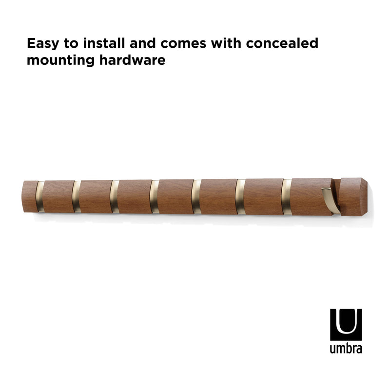 UMBRA - Flip 8 Wall Hook _ Warm-Gold