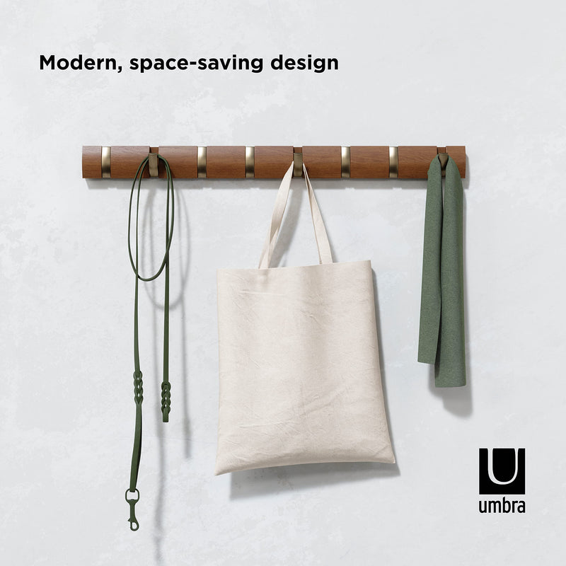 UMBRA - Flip 8 Wall Hook _ Warm-Gold