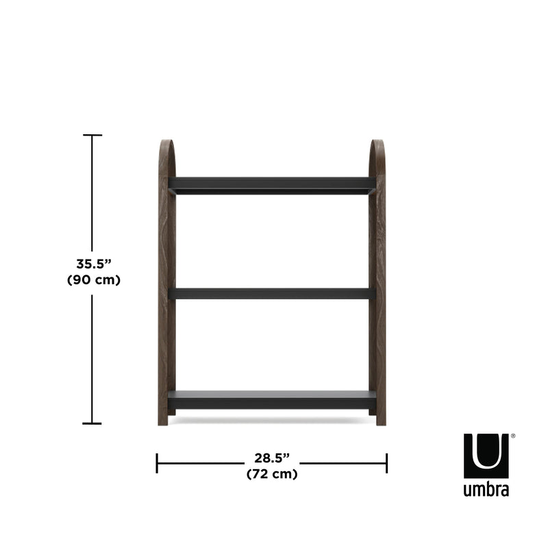 UMBRA - Bellwood 3-Tier Shelf _ Black-Walnut