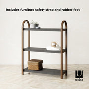 UMBRA - Bellwood 3-Tier Shelf _ Black-Walnut