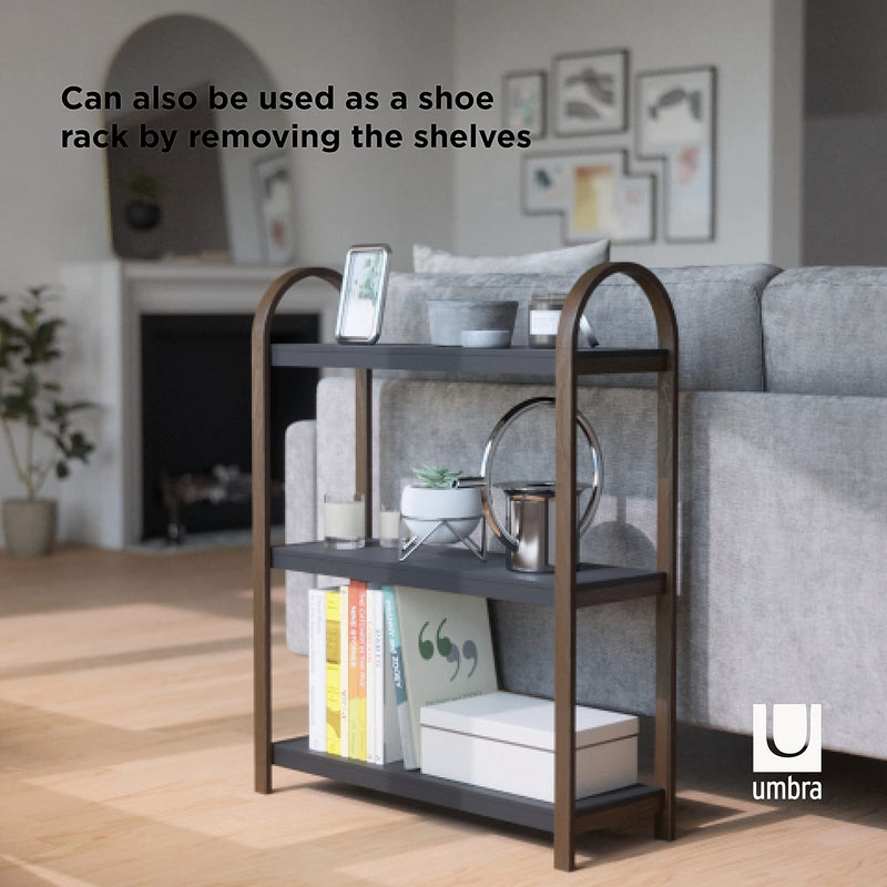 UMBRA - Bellwood 3-Tier Shelf _ Black-Walnut