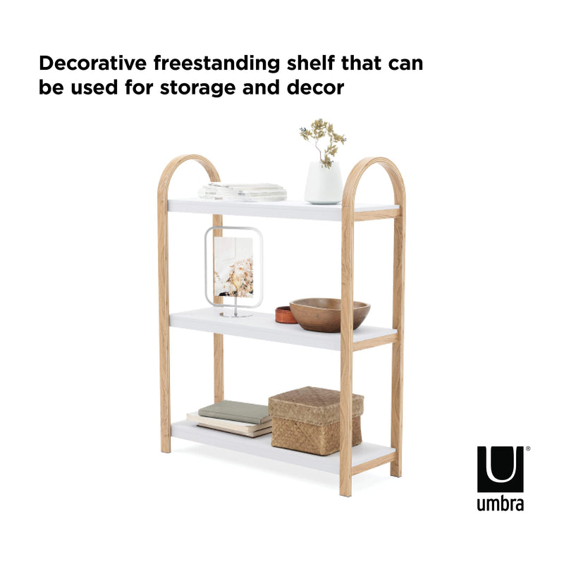 UMBRA - Bellwood 3-Tier Shelf _ White-Natural