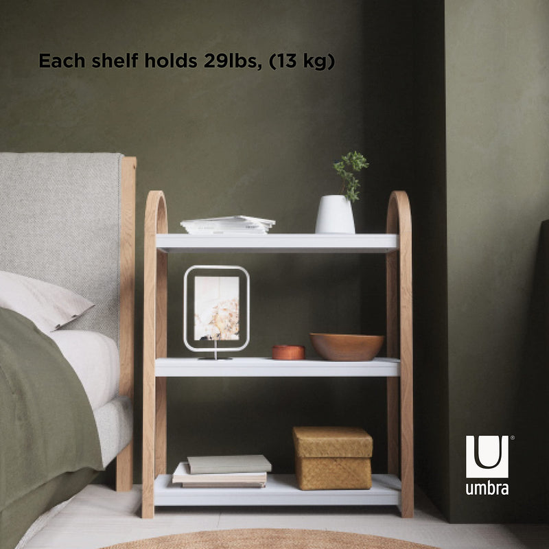 UMBRA - Bellwood 3-Tier Shelf _ White-Natural