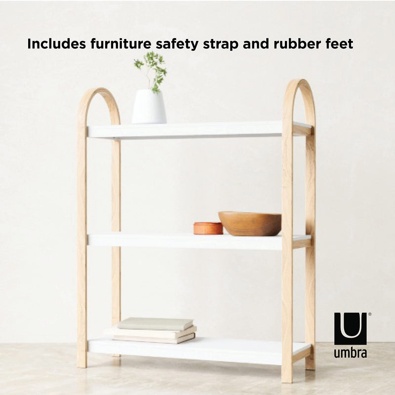 UMBRA - Bellwood 3-Tier Shelf _ White-Natural