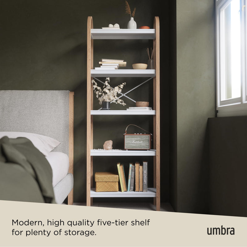 UMBRA - Bellwood 5-Tier Shelf _ White-Natural