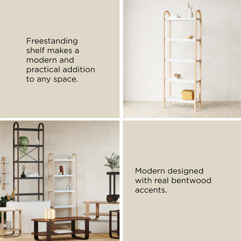UMBRA - Bellwood 5-Tier Shelf _ White-Natural