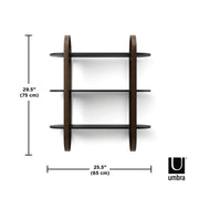 UMBRA - Bellwood Wall Shelf _ Black-Walnut