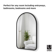 UMBRA - Hub Arched Wall Mirror _ Black