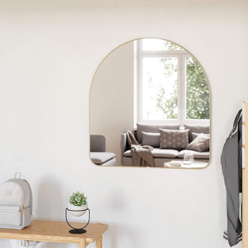 UMBRA - Hubba Arched Wall Mirror _ Brass