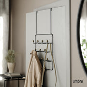 UMBRA - Estique Over The Door Organizer _ Black-Walnut