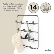 UMBRA - Estique Over The Door Organizer _ Black-Walnut