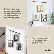 UMBRA - Exhibit 8x10 Wall Picture Frames, Set of 3 _ Black