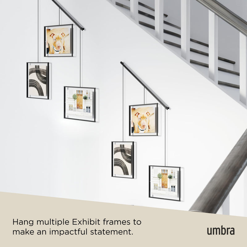 UMBRA - Exhibit 8x10 Wall Picture Frames, Set of 3 _ Black