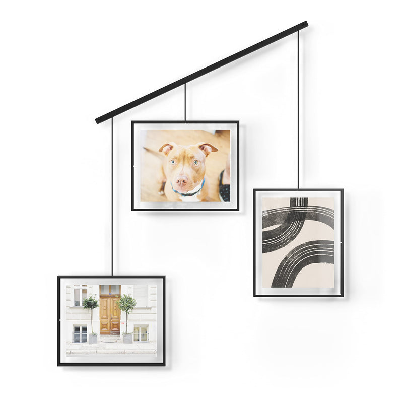 UMBRA - Exhibit 8x10 Wall Picture Frames, Set of 3 _ Black
