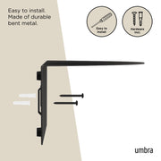 UMBRA - Solis Wall Shelves _ Black