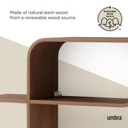 UMBRA - Montage Wall Shelf _ Light-Walnut