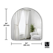 UMBRA - Hubba Arched Wall Mirror _ Metallic-Titanium
