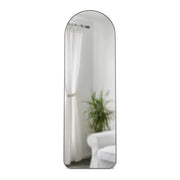 UMBRA - Hubba Arched Leaning & Wall Mirror _ Metallic-Titanium