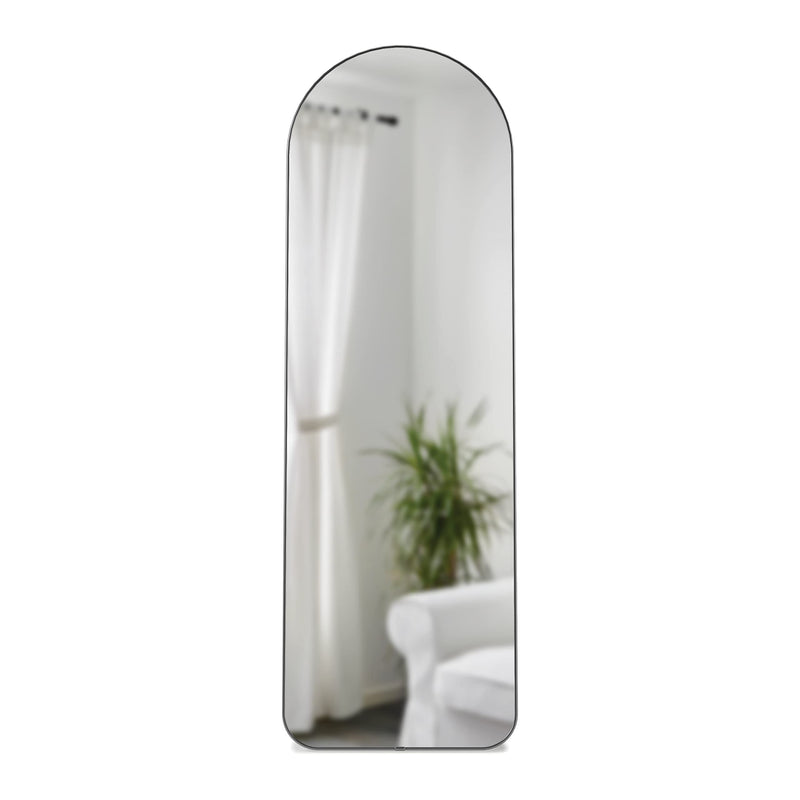 UMBRA - Hubba Arched Leaning & Wall Mirror _ Metallic-Titanium