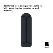 UMBRA - Hubba Arched Leaning & Wall Mirror _ Metallic-Titanium