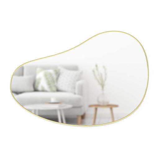 UMBRA - Hubba Pebble Wall Mirror _ Brass