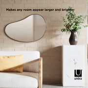 UMBRA - Hubba Pebble Wall Mirror _ Metallic-Titanium