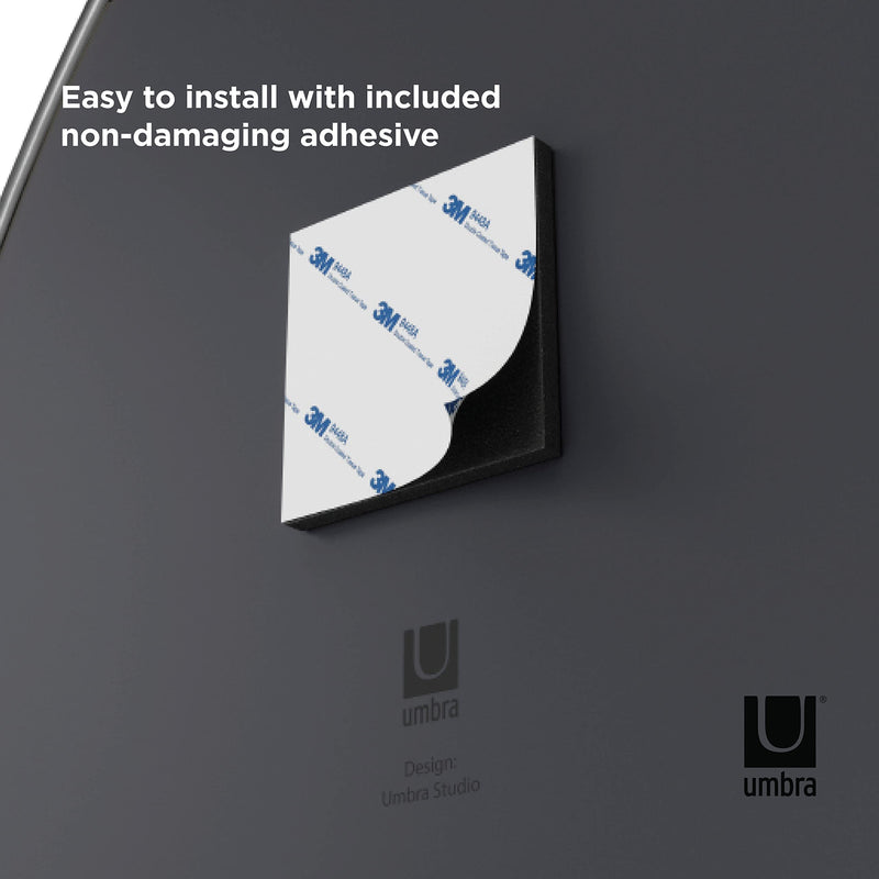 UMBRA - Hubba Pebble Wall Mirrors, Set of 3 _ Metallic-Titanium