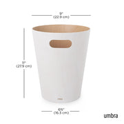 UMBRA - Woodrow Trash Can _ White