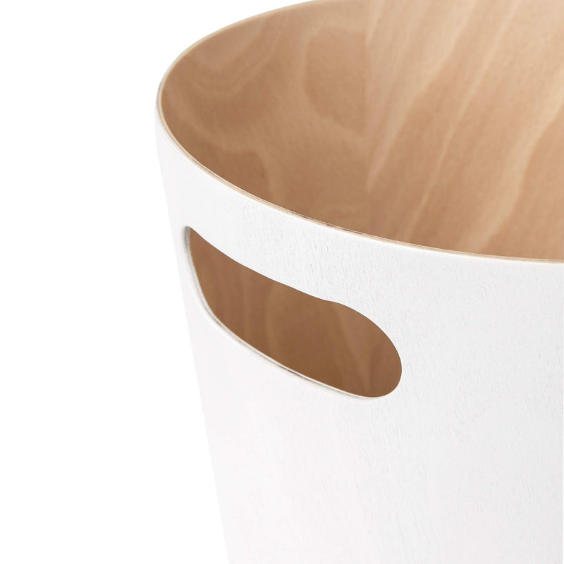 UMBRA - Woodrow Trash Can _ White