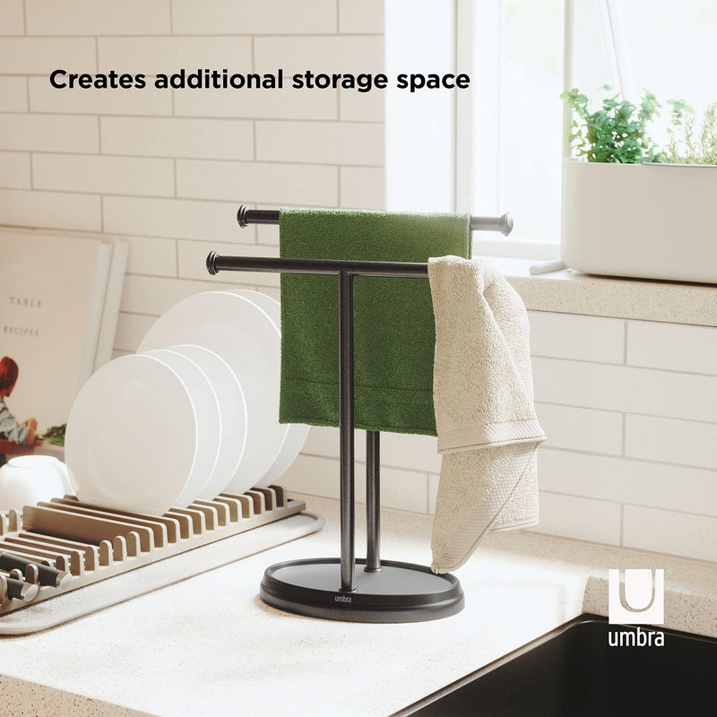 UMBRA - Palm Tree Towel Rack _ Black