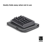 UMBRA - UDry Peg Dish Rack with Mat _ Charcoal