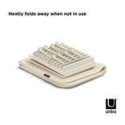 UMBRA - UDry Peg Dish Rack with Mat _ Linen
