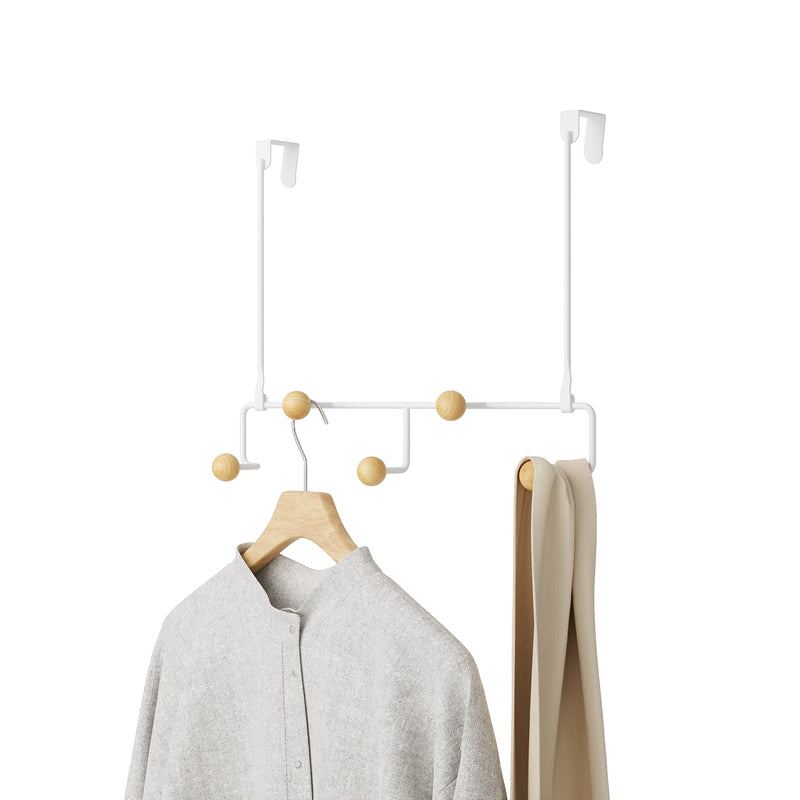 UMBRA - Estique 5 Over the Door Hook _ White-Natural