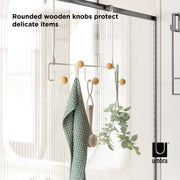 UMBRA - Estique 5 Over the Door Hook _ White-Natural