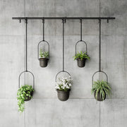 UMBRA - Triflora Hanging Planters, Set of 5 _ Black