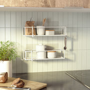 UMBRA - Cubiko Adhesive Shower Bins, Set of 2 _ White / Set of Two