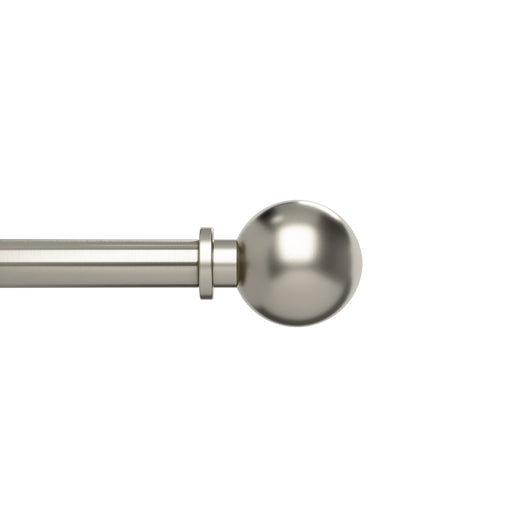 UMBRA - Bolas Curtain Rod _ Eco-Friendly Nickel / 72-144" (183-365 cm) / 1" (2.5 cm)