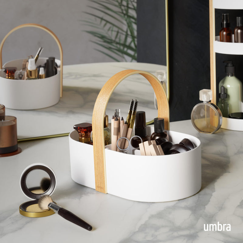 UMBRA - Bellwood Storage Caddy _ White-Natural