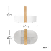 UMBRA - Bellwood Storage Caddy _ White-Natural