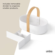 UMBRA - Bellwood Storage Caddy _ White-Natural