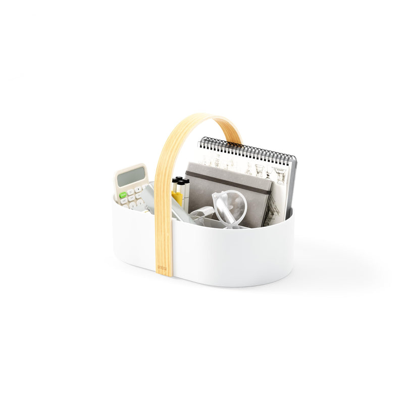 UMBRA - Bellwood Storage Caddy _ White-Natural