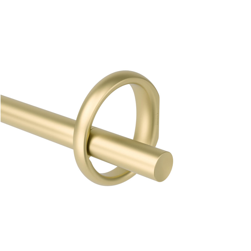 UMBRA - Ringlet Curtain Rod _ Gold / 42-120" (107-305 cm) / 1" (2.5 cm)