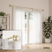 UMBRA - Ringlet Curtain Rod _ Gold / 42-120" (107-305 cm) / 1" (2.5 cm)