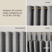 UMBRA - Ringlet Curtain Rod _ Gold / 42-120" (107-305 cm) / 1" (2.5 cm)