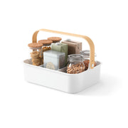 UMBRA - Bellwood Storage Bin _ White-Natural / Large