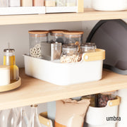 UMBRA - Bellwood Storage Bin _ White-Natural / Large