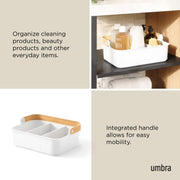 UMBRA - Bellwood Storage Bin _ White-Natural / Large