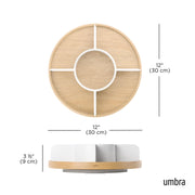 UMBRA - Bellwood Lazy Susan _ White-Natural