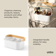 UMBRA - Bellwood Storage Bin _ White-Natural / Medium